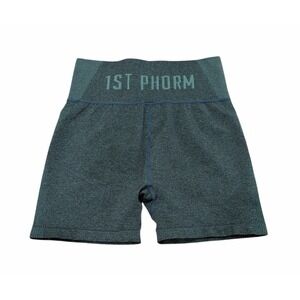 1st Phorm Womens Bike‎ Shorts Medium Teal 4.5" Inseam Athletic Stretch Workout